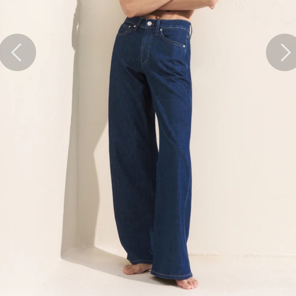AYR The Big Salad Wide Leg Denim Jeans Size 24 Vandalay Wash New!